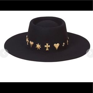 LACK OF COLOR black celestial boater hat